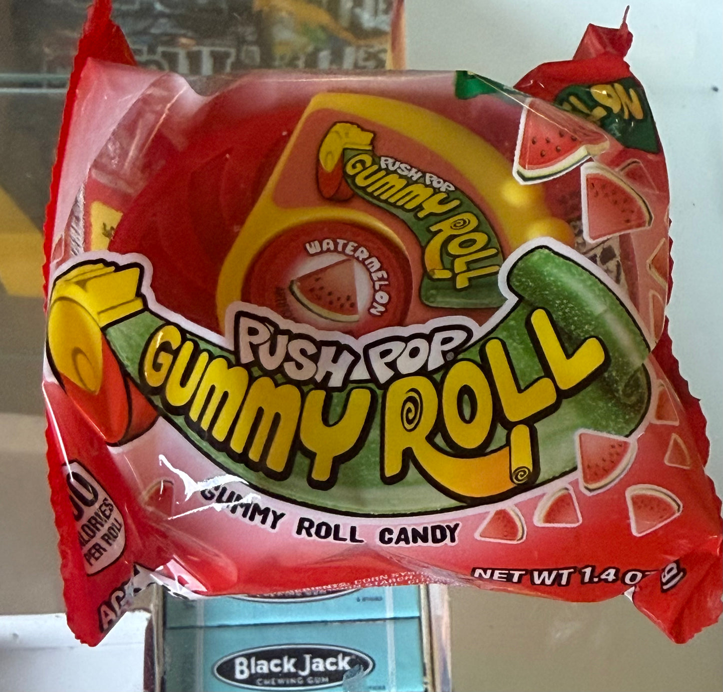 Push pop gummy roll