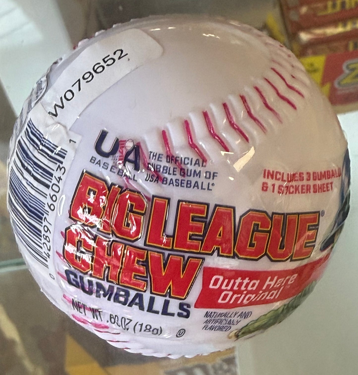 Big league chew bubble gumballs