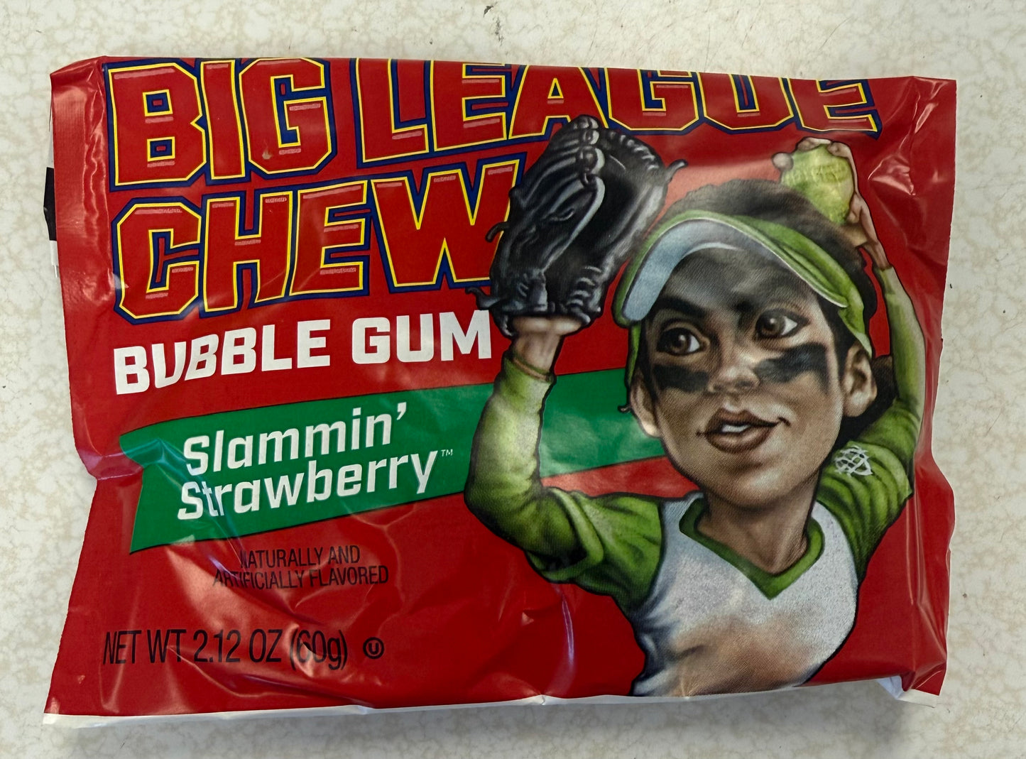 Big league Chew slammin’ strawberry