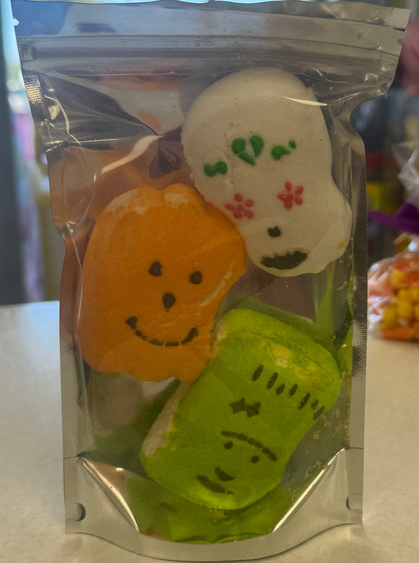 Freeze-dried Halloween peeps