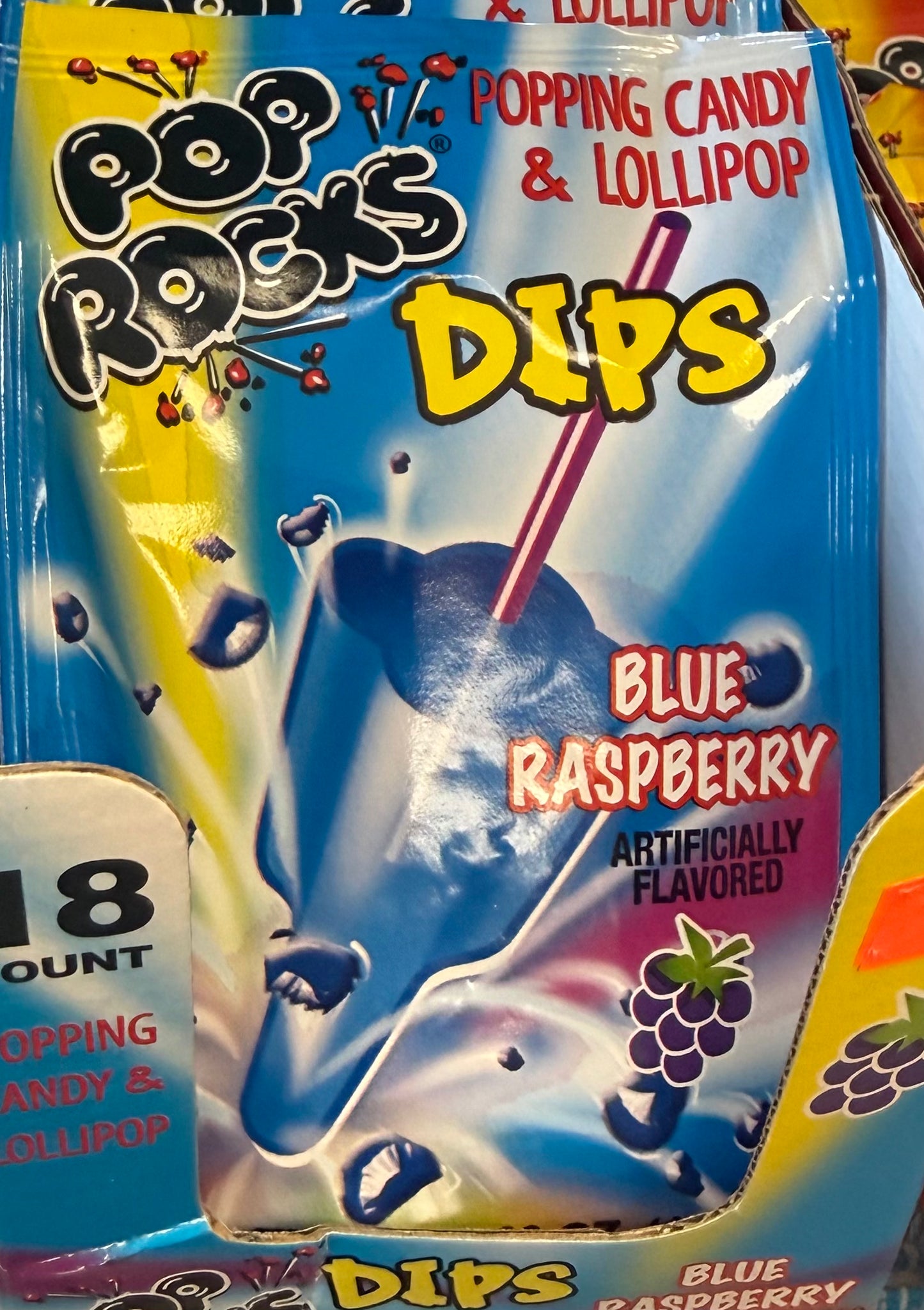 Pop rocks dips blue raspberry