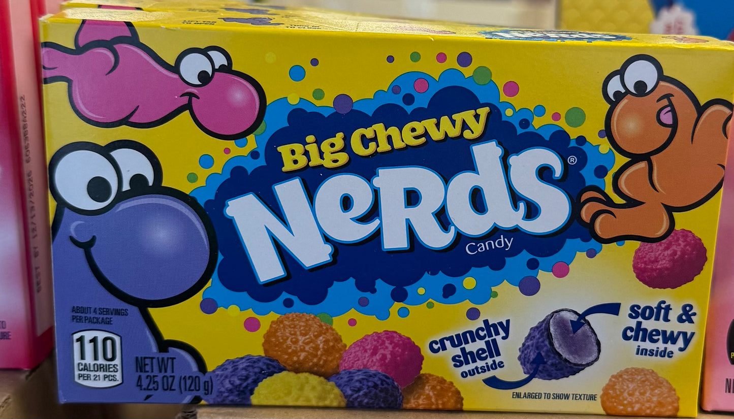 Nerds Big Chewy theatre box