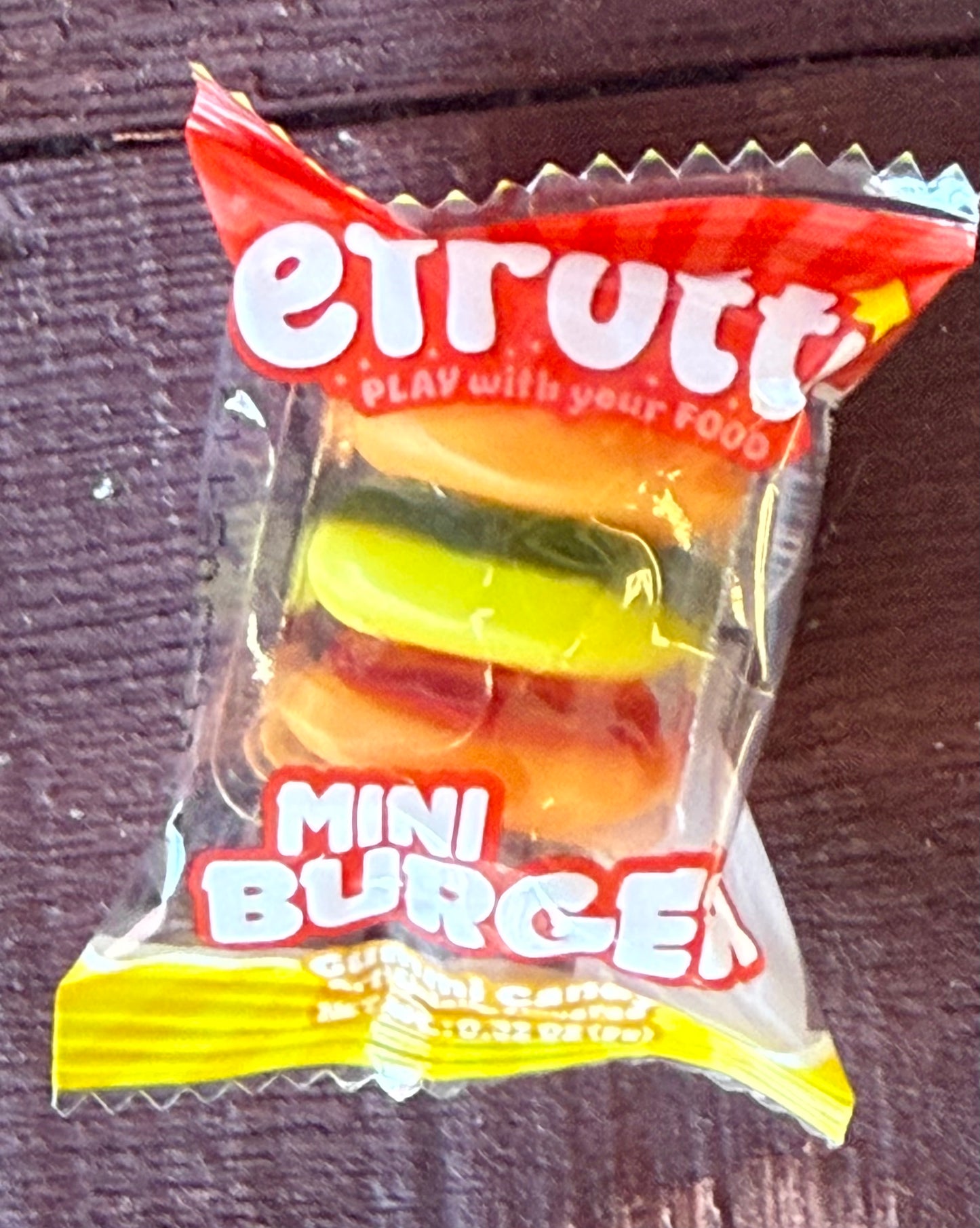 Efrutti mini burger gummi candy