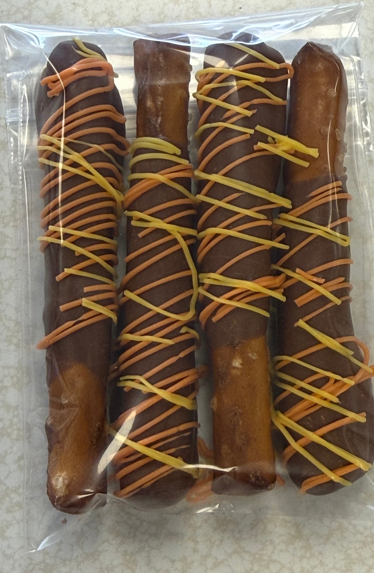 Milk chocolate mini pretzel rods