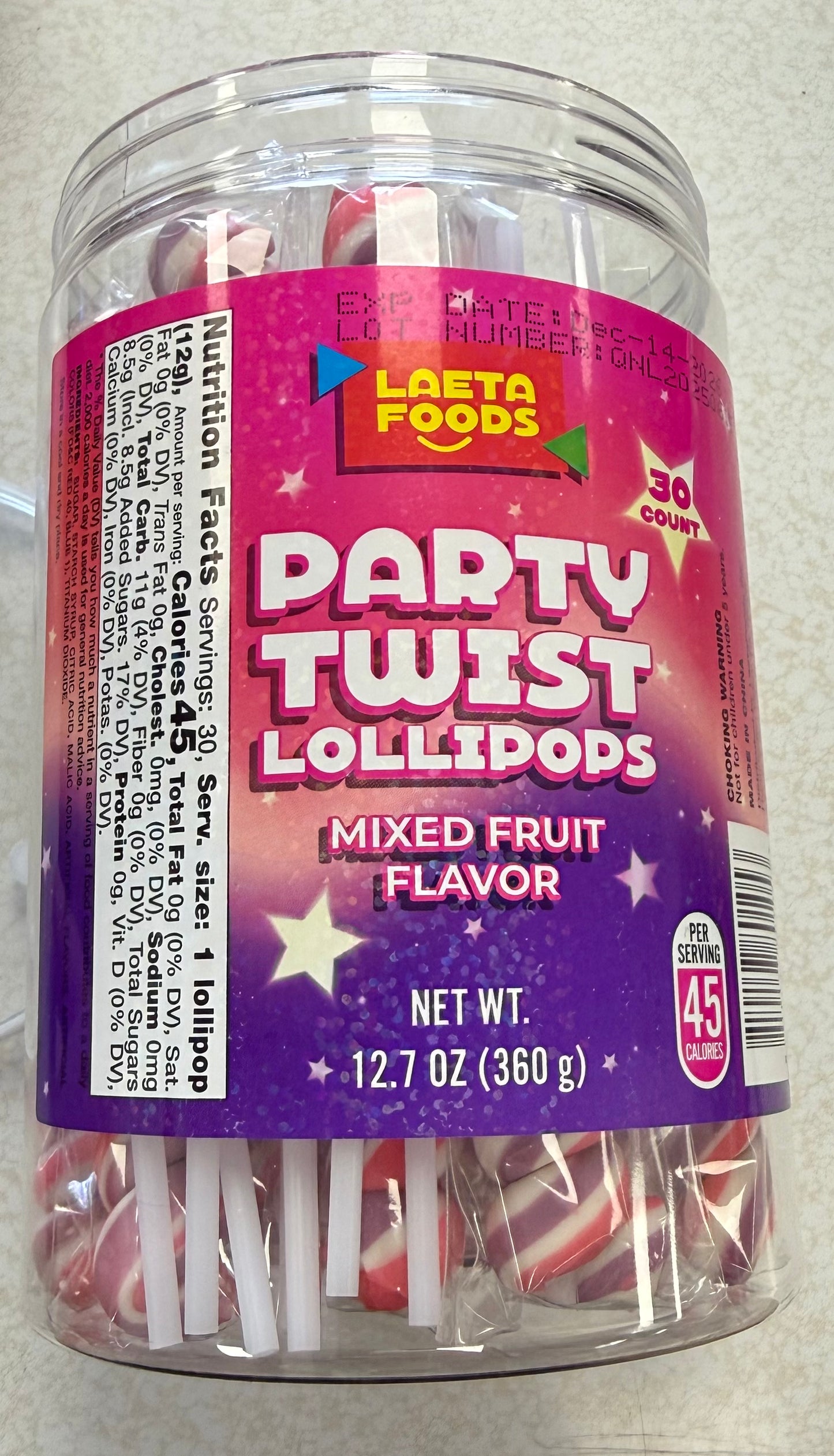 Party Twist lollipop