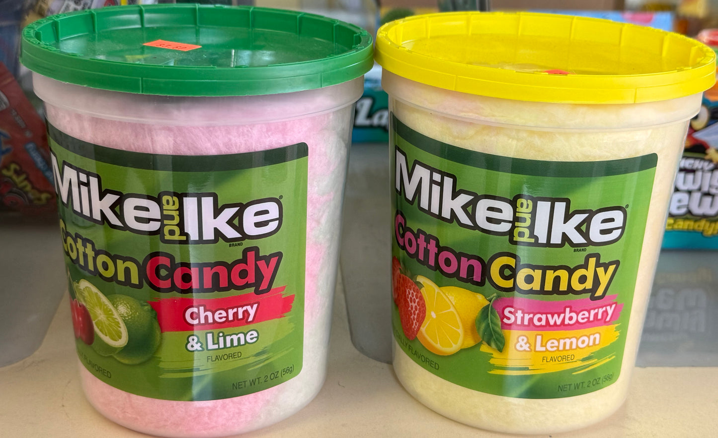 Mike and Ike cotton candy