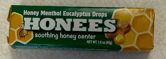 Honees honey menthol eucalyptus drops