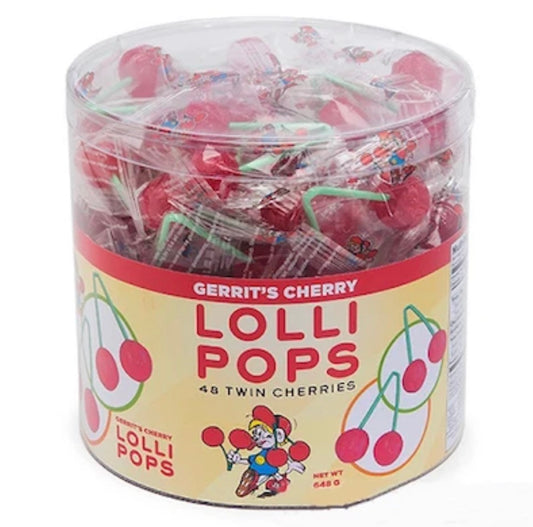 Twin Cherries lollipops