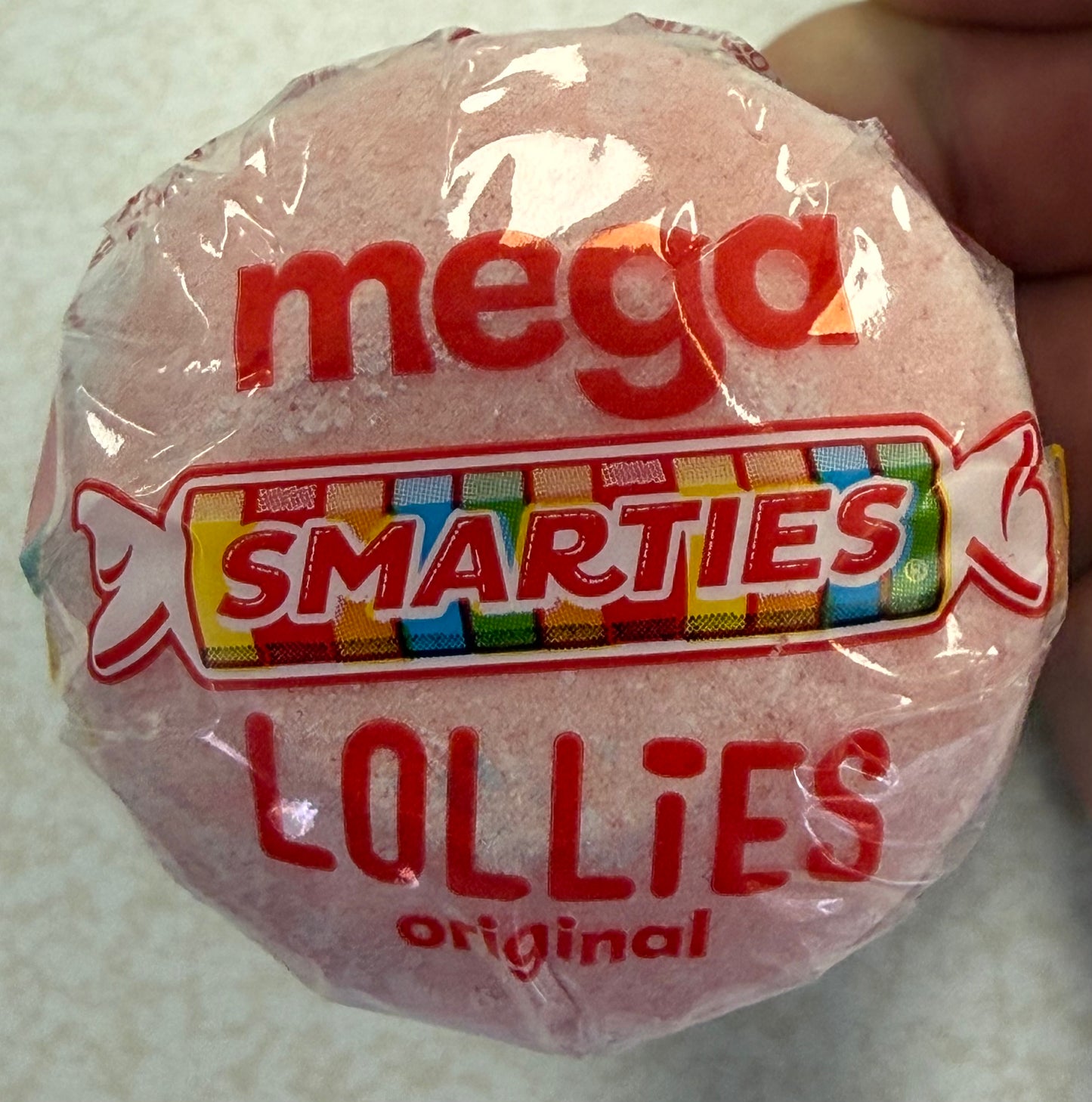 Mega smarties lollipop