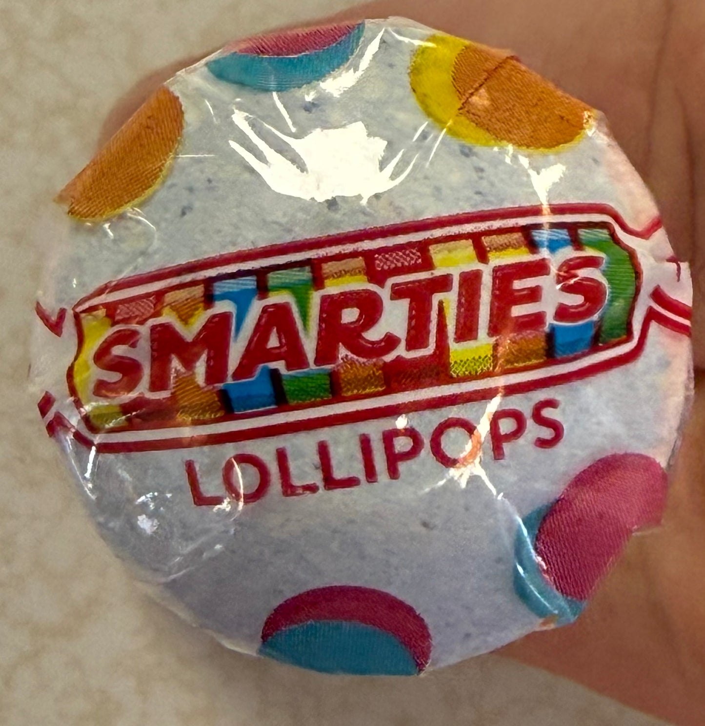 Smarties lollies