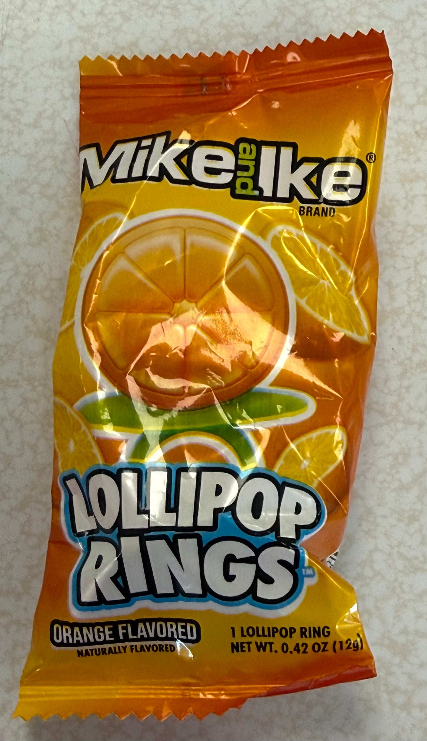 Mike and Ike lollipop ring