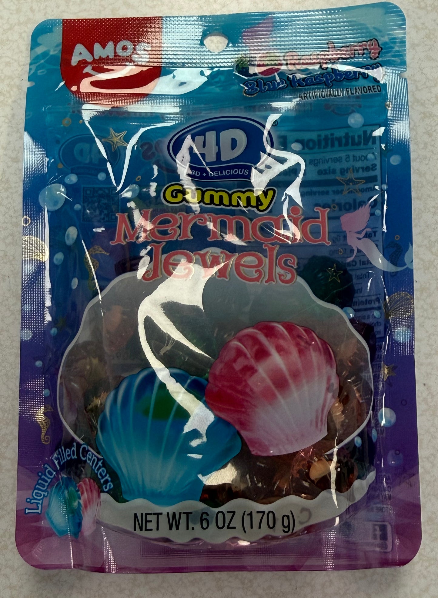 4D gummy mermaid jewels