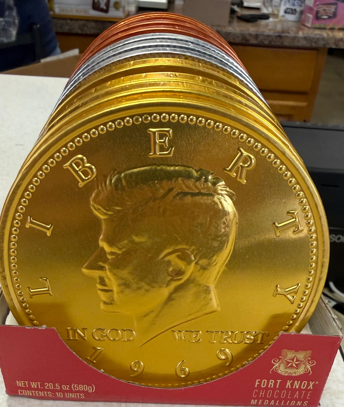 Fort Knox chocolate medallions