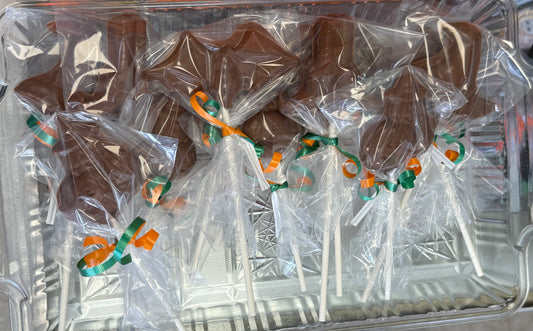 Halloween milk chocolate lollipops