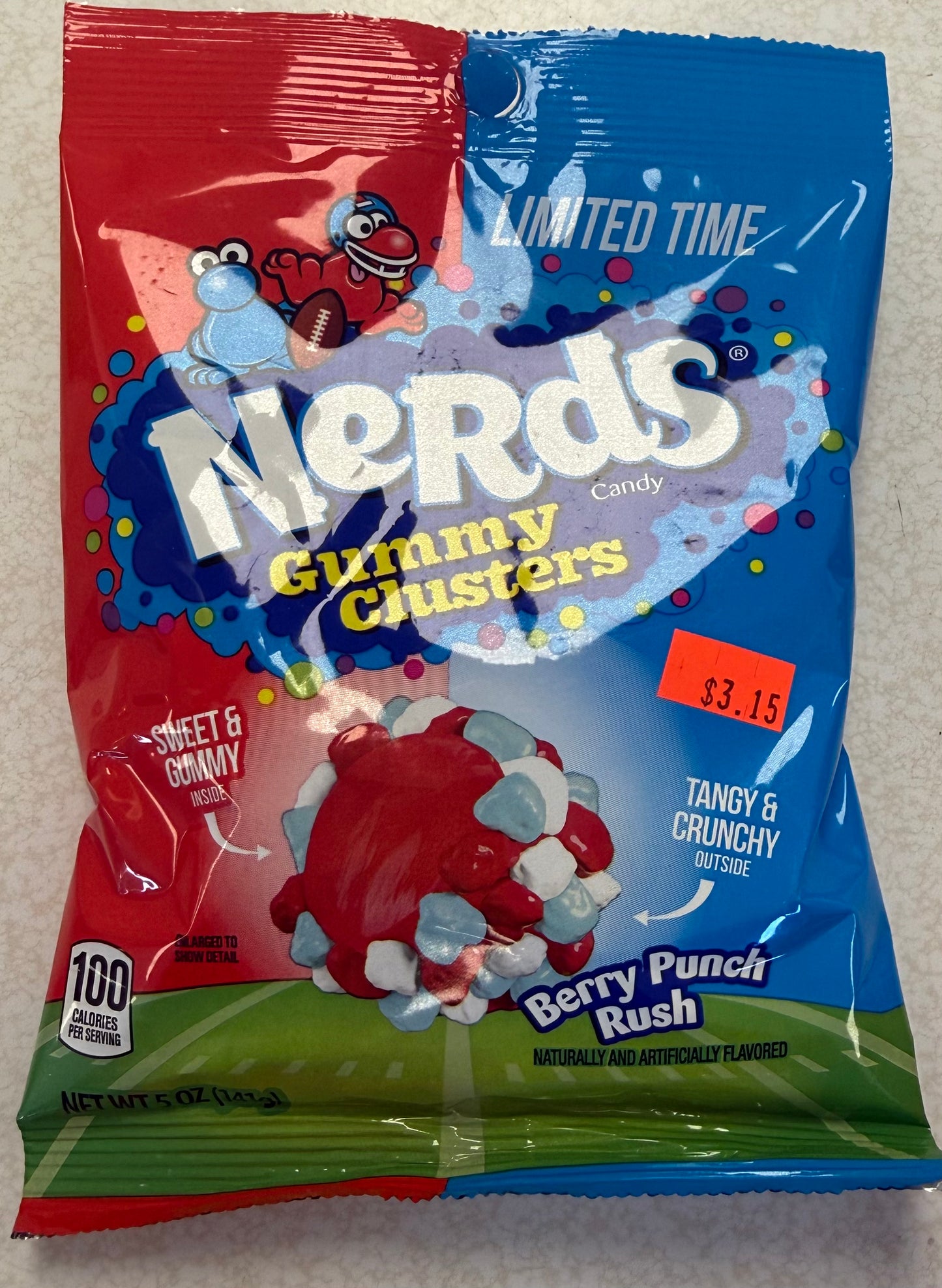 Nerds gummy clusters berry punch rush 5oz bag