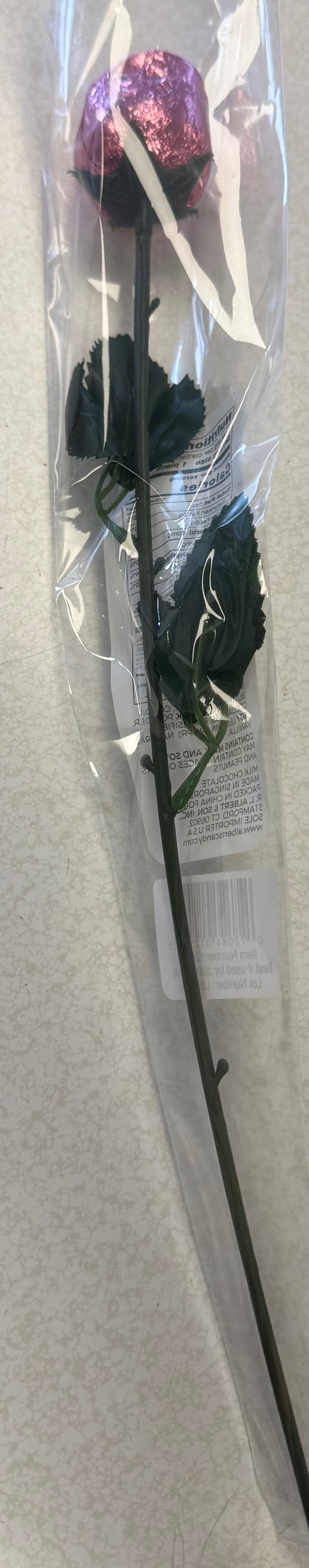 Milk chocolate pink rose
