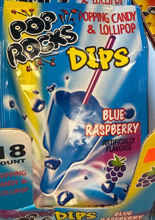 Pop rocks dips blue raspberry