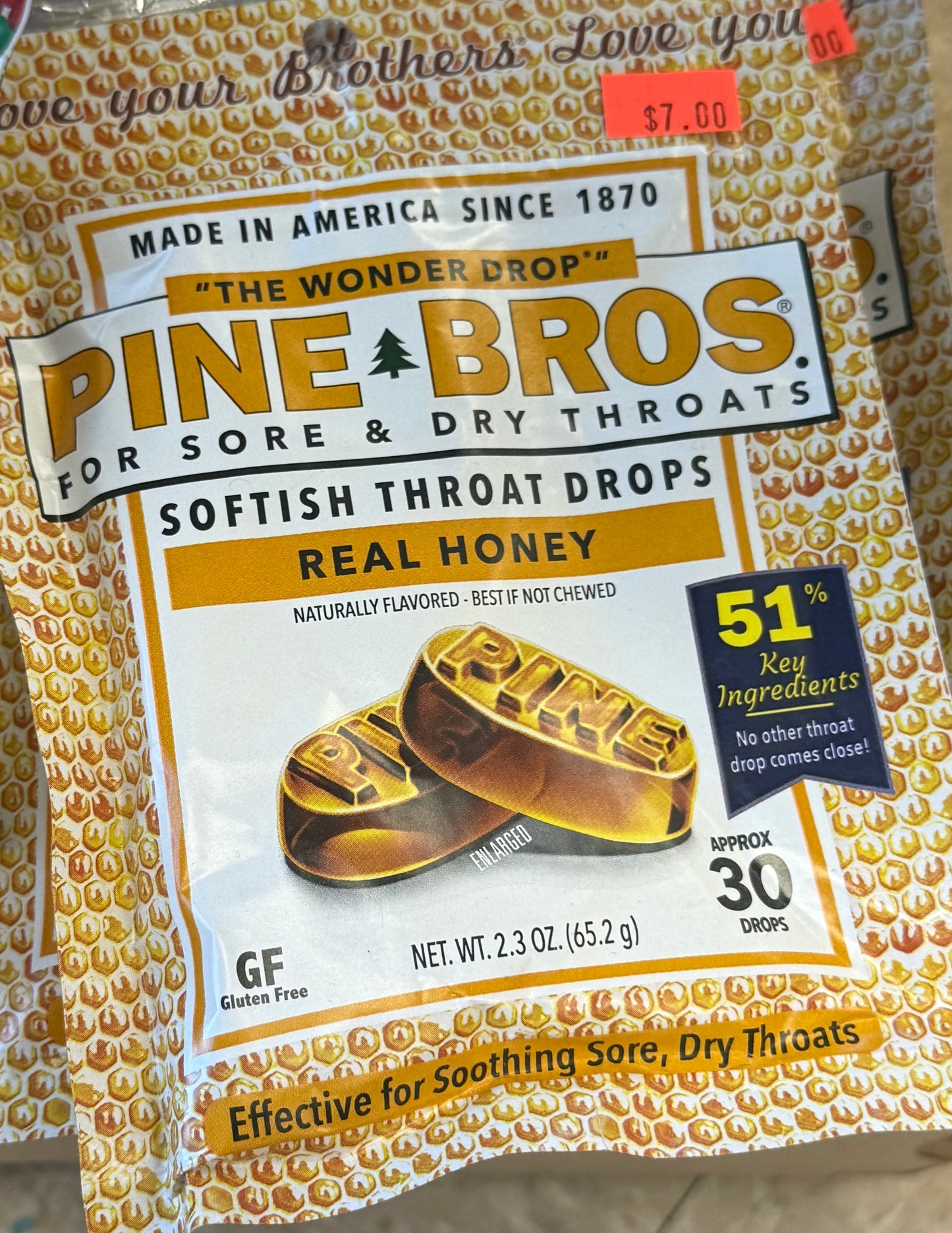 Pine Bros real honey