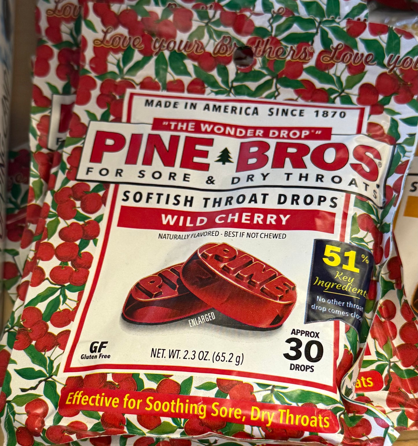 Pine bros wild cherry