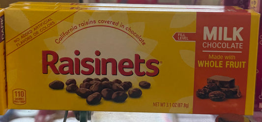 Raisinets milk chocolate theatre box