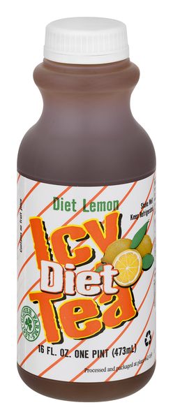 Diet icy tea lemon pint